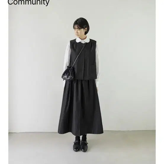 [BUNJANG] Eunoia Denim Setup Vest and Skirt Set / 유노이아 데님 셋업