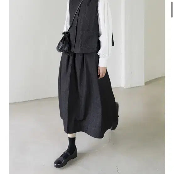 [BUNJANG] Eunoia Denim Setup Vest and Skirt Set / 유노이아 데님 셋업