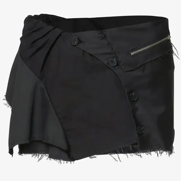 [BUNJANG] Flareup Asymmetrical Layered Mini Skirt / 플레어업 레이어드 미니스커트