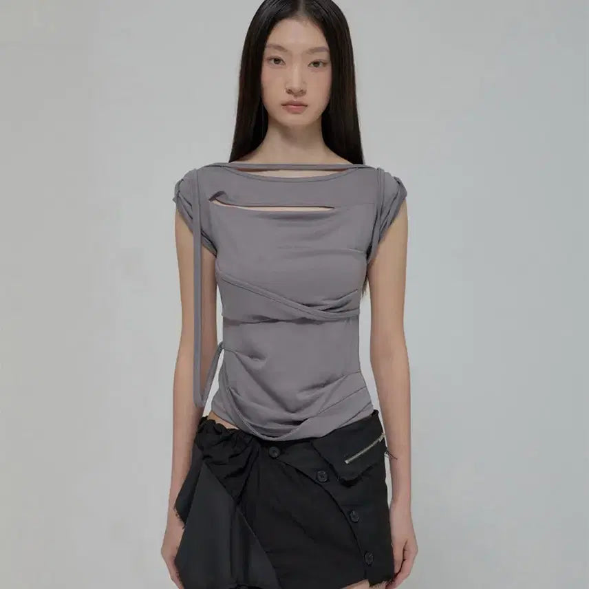 [BUNJANG] Flareup Asymmetrical Layered Mini Skirt / 플레어업 레이어드 미니스커트