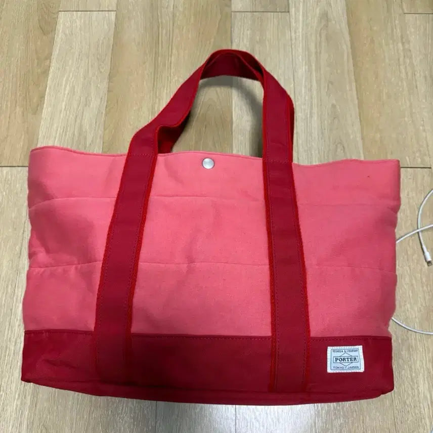 [BUNJANG] Porter Vintage Tote Bag Red / 포터 빈티지 토트백 레드