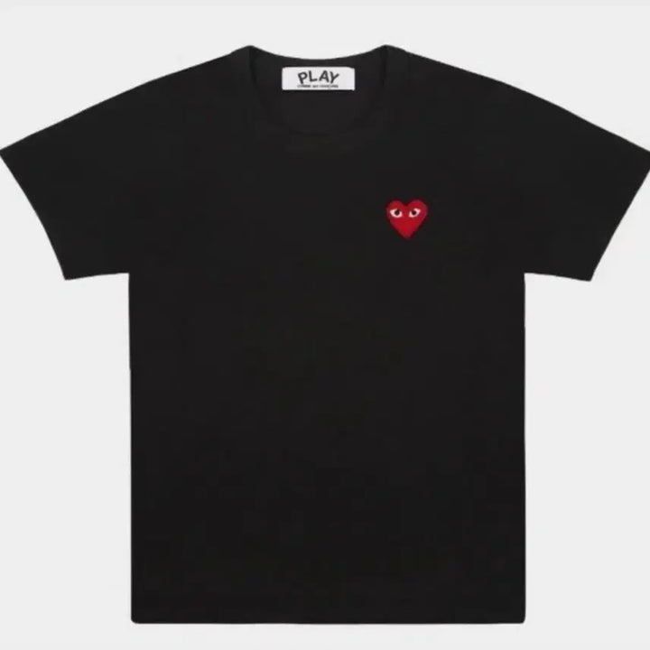 [BUNJANG] Comme des Garçons Play Half Sleeve T-Shirt Black/White / 꼼데가르송 플레이 하트 반팔티 블랙/화이트