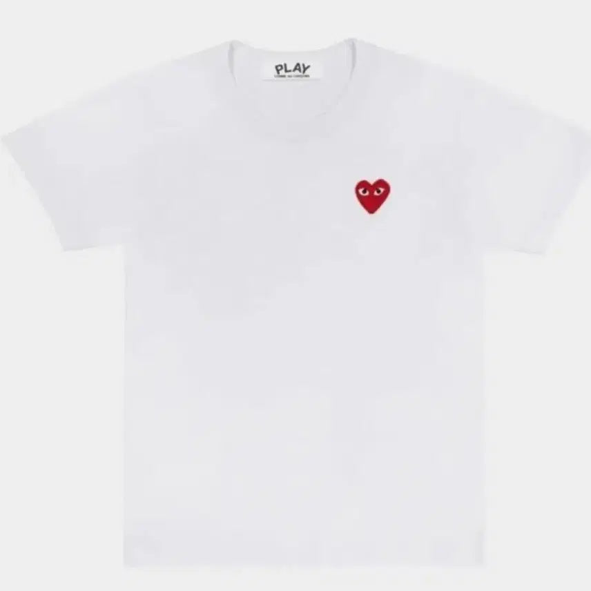 [BUNJANG] Comme des Garçons Play Half Sleeve T-Shirt Black/White / 꼼데가르송 플레이 하트 반팔티 블랙/화이트