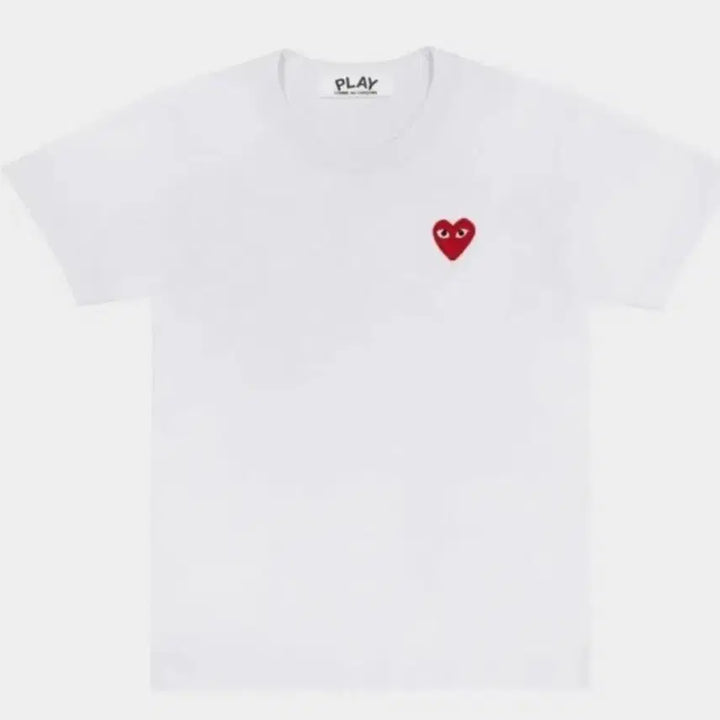 [BUNJANG] Comme des Garçons Play Half Sleeve T-Shirt Black/White / 꼼데가르송 플레이 하트 반팔티 블랙/화이트