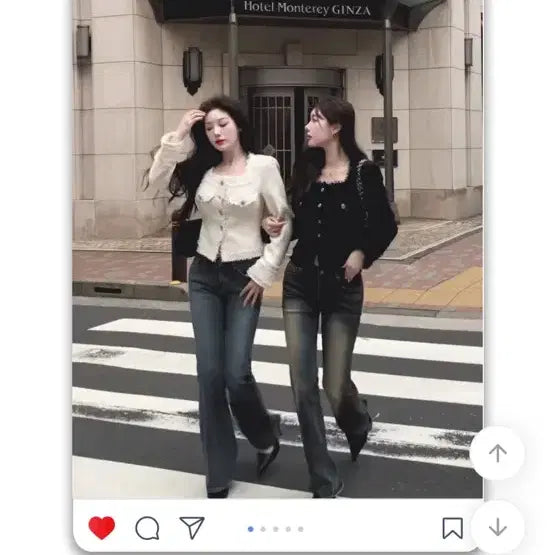 [BUNJANG] Square Neck Collarless Tweed Jacket / 새상품 포장그대로 스퀘어넥 노카라 트위드 자켓 봄 아우터 여신룩 허리잘록