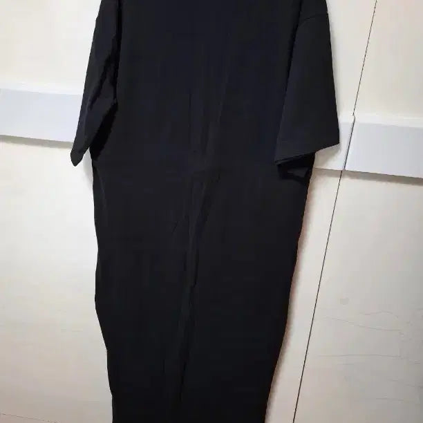 [BUNJANG] Black Three-Stripe Long Dress / 블랙 삼선 롱 원피스