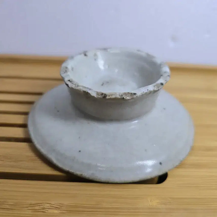 [BUNJANG] Joseon Dynasty White Porcelain Ritual Vessel Antique / 조선 후기 백자 제기 골동품