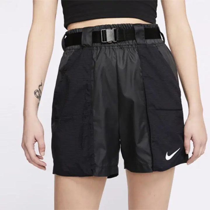 [BUNJANG] Nike Swoosh Woven Buckle Belt Shorts / 무료배송 나이키 스우시 우븐 버클 벨트 쇼츠 M 반바지