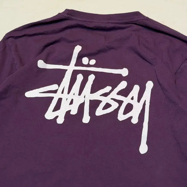 [BUNJANG] Stussy 23FW Pigment Dyed Long Sleeve Purple / 스투시 23FW 피그먼트 다이드 롱슬리브 퍼플