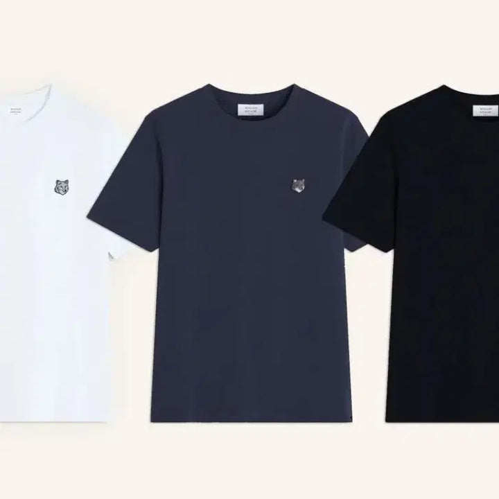 [BUNJANG] Maison Kitsuné Grey Fox T-Shirt / 메종 그레이폭스 반팔티