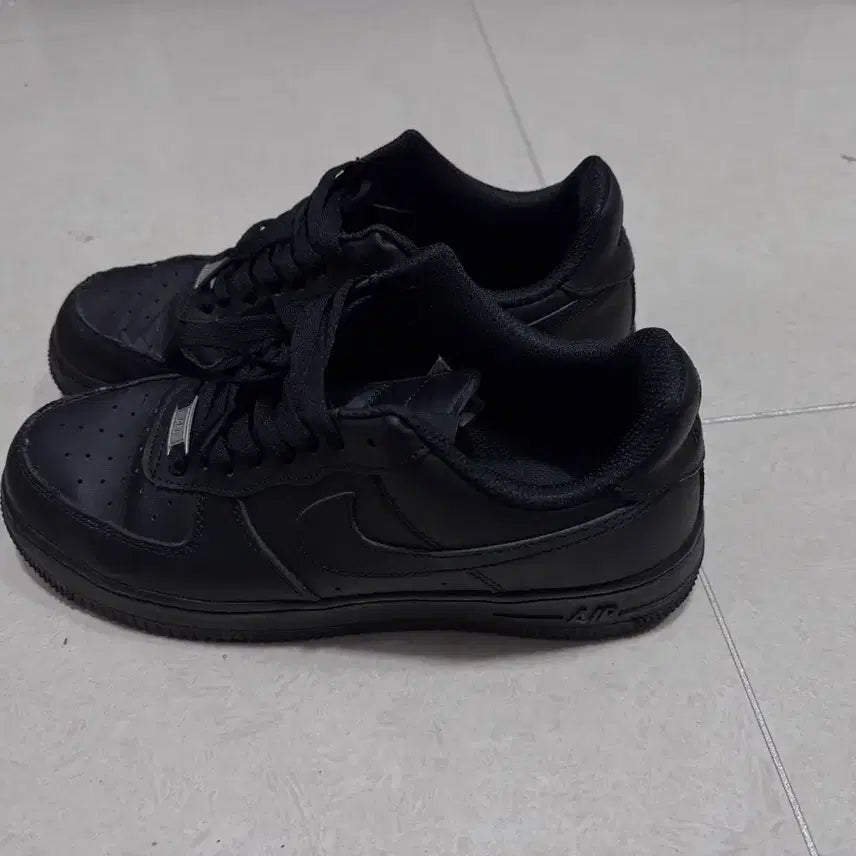 [BUNJANG] Nike Air Force 1 Black Shoes / 나이키 에어포스 검정 급처 280