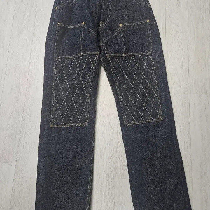 [BUNJANG] Trophy Clothing 1606 Dirt Double Knee Denim Jeans - Size 32 / 트로피클로딩 1606 더트 더블니 데님 32사이즈