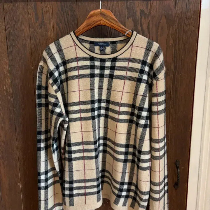 [BUNJANG] Burberry Nova Check Wool Knit / 버버리 정품 노바체크 니트