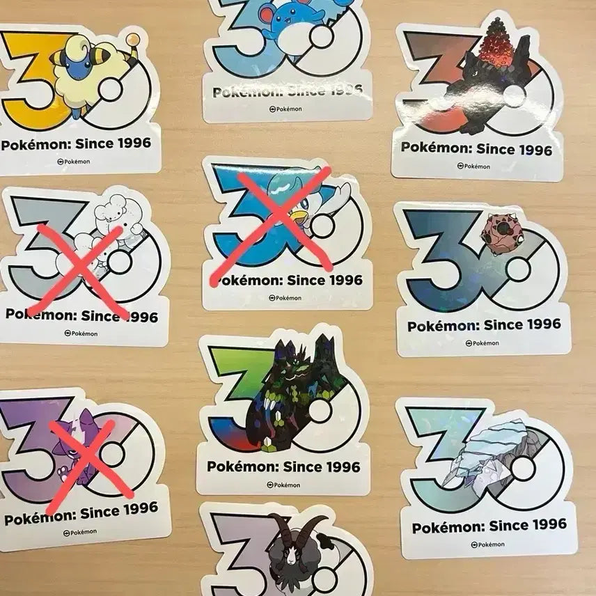 [BUNJANG] Pokemon 30th Anniversary Stickers / 포켓몬 30주년 스티커 교환 판매