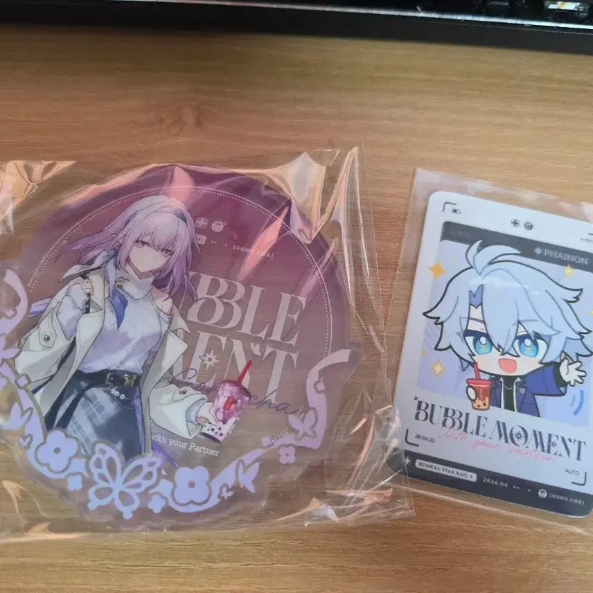 [BUNJANG] Honkai: Star Rail Griseo &amp; Argenti Photocard and Coaster Set / 붕스 공차 파이논 포카, 카스토리스 코스터