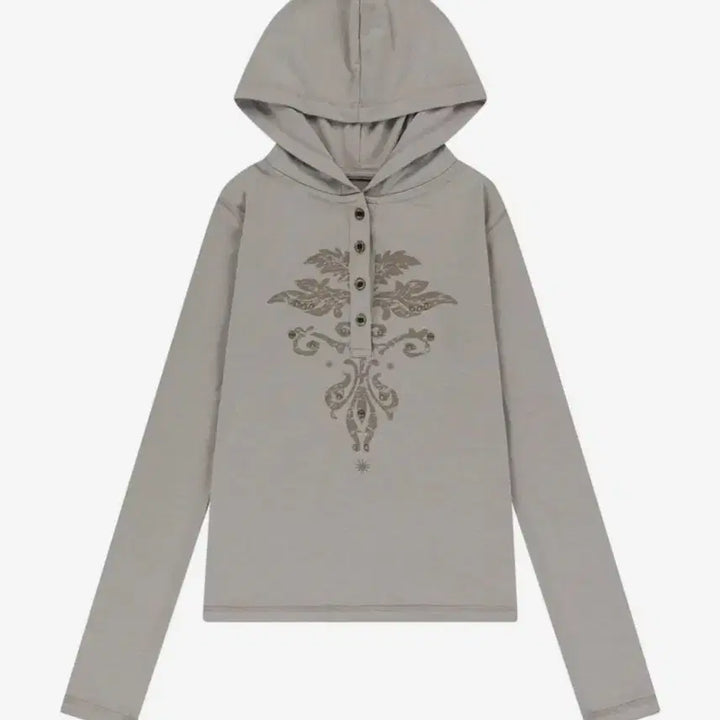 [BUNJANG] ARKAM Studded Leaf Hooded Long Sleeve / 아캄 Studded Leaf Hooded Long Sleeve 롱슬리브