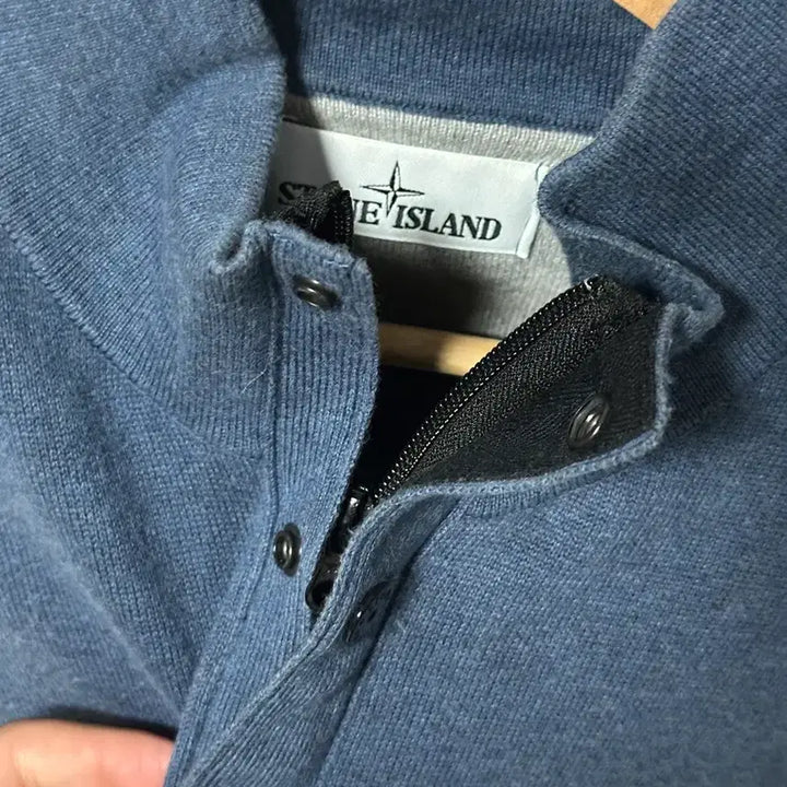 [BUNJANG] Stone Island Half-Zip Knit L / (백화점판) 스톤아일랜드 반집업 니트 L