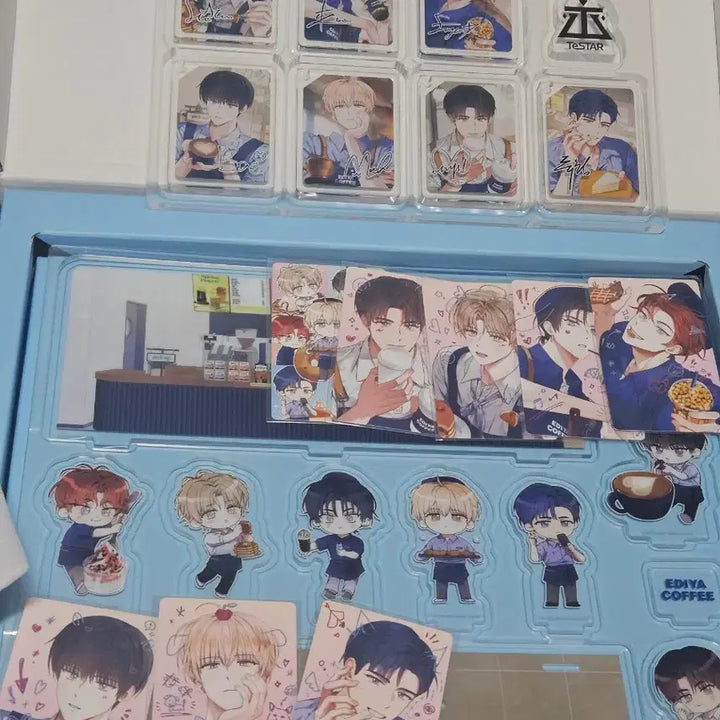 [BUNJANG] Debut or Die Idiya Collaboration Acrylic Set &amp; Photocard Full Set / 더 안 내림/최종) 데못죽 이디야 콜라보 아크릴세트 포카 풀셋