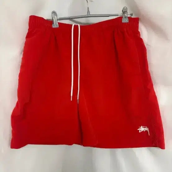 [BUNJANG] Stüssy Nylon Shorts Red / 스투시 나일론 쇼츠 레드 컬러 데일리 스트릿 팬츠