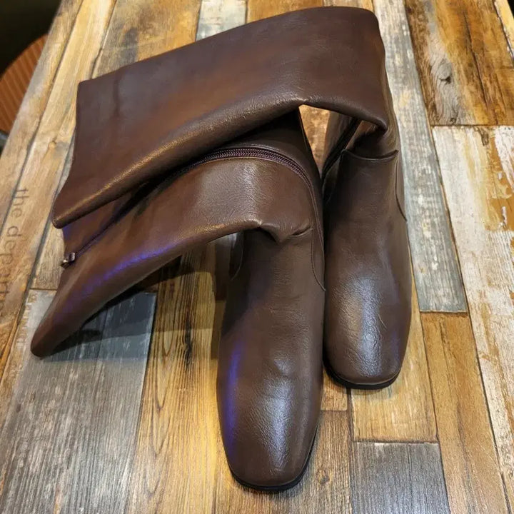 [SOLD OUT] 여성)웨스턴 사이드지퍼 롱부츠(새상품250m)