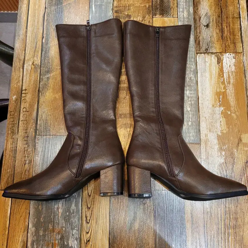 [SOLD OUT] 여성)웨스턴 사이드지퍼 롱부츠(새상품250m)