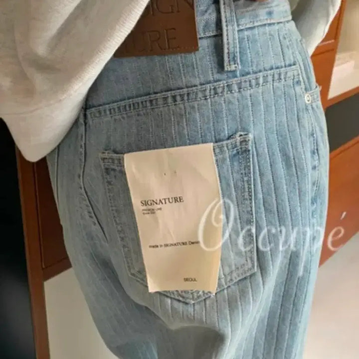 [BUNJANG] OCCUPY Signature Cook Denim Pants Light Blue S / 오큐페 시그니처 쿠크 데님 팬츠 