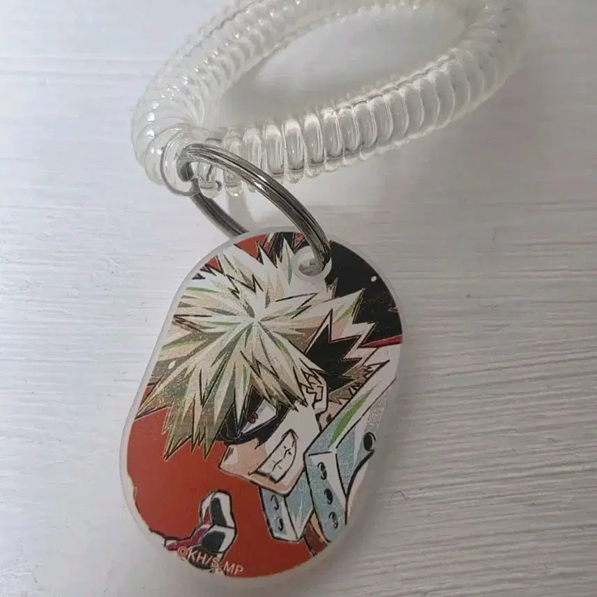 [BUNJANG] My Hero Academia Katsuki Bakugo Charm Hair Tie / 히로아카 바쿠고 카츠키 키링 머리끈