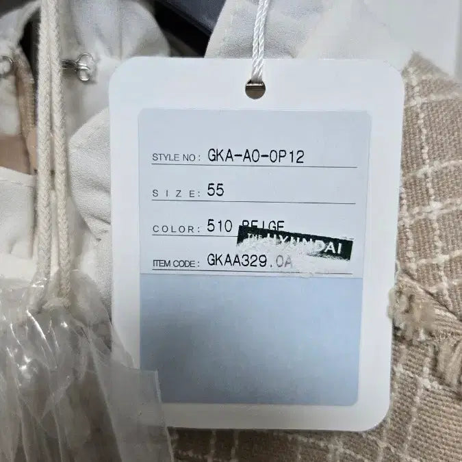 [BUNJANG] JIGOTT Midi Dress Ivory Collar Checkered Pattern / 지고트 원피스