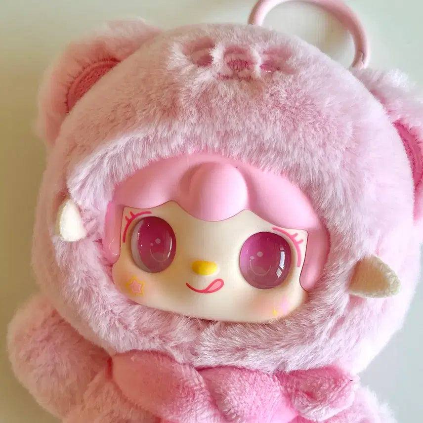 [BUNJANG] Yuki One Bite Bear Pink Plush Charm / 유키 한입베어 핑크 (예쁜 립밤 키링은 선물) 한입베어문