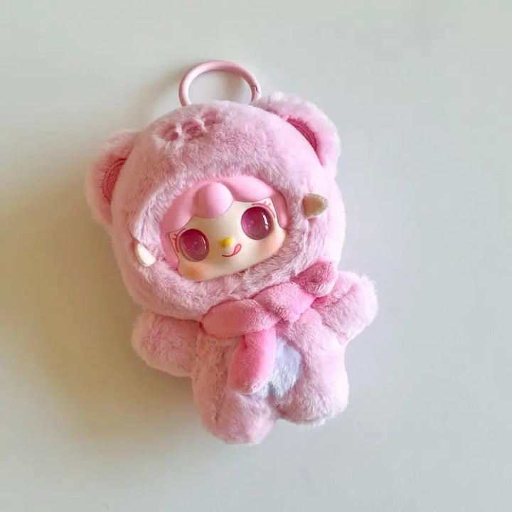 [BUNJANG] Yuki One Bite Bear Pink Plush Charm / 유키 한입베어 핑크 (예쁜 립밤 키링은 선물) 한입베어문