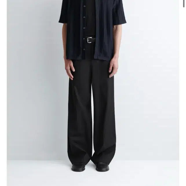 [BUNJANG] COS Black Wide Leg Chino Pants / [48] COS 코스 블랙 와이드 레그 치노 팬츠