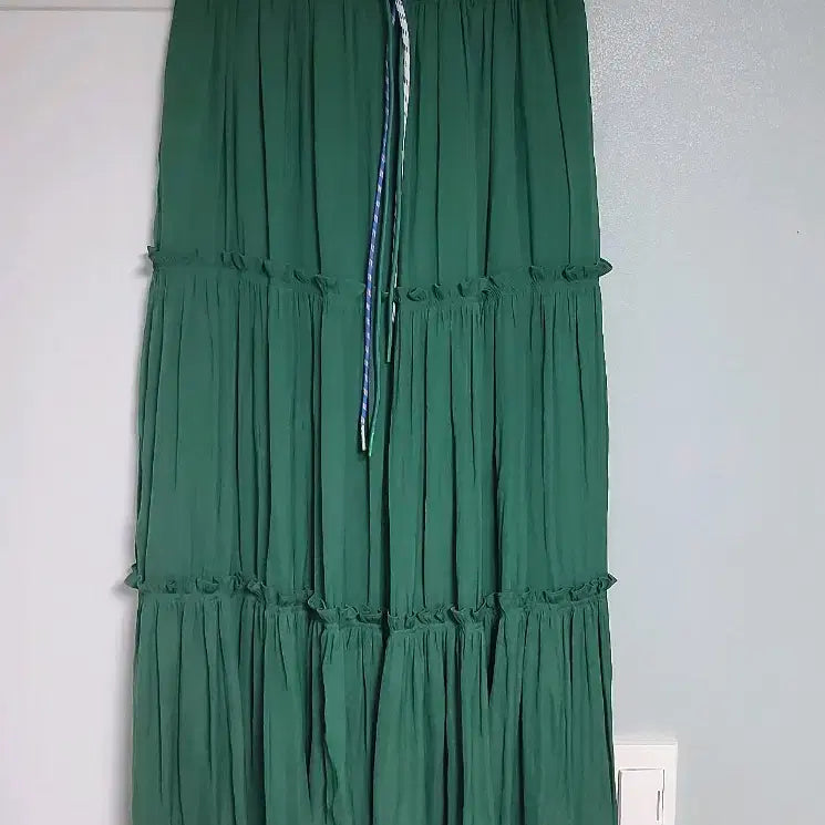 [BUNJANG] SJYP Green Long Skirt Size S / SJYP(새상품급) 롱스커트 팔아요
