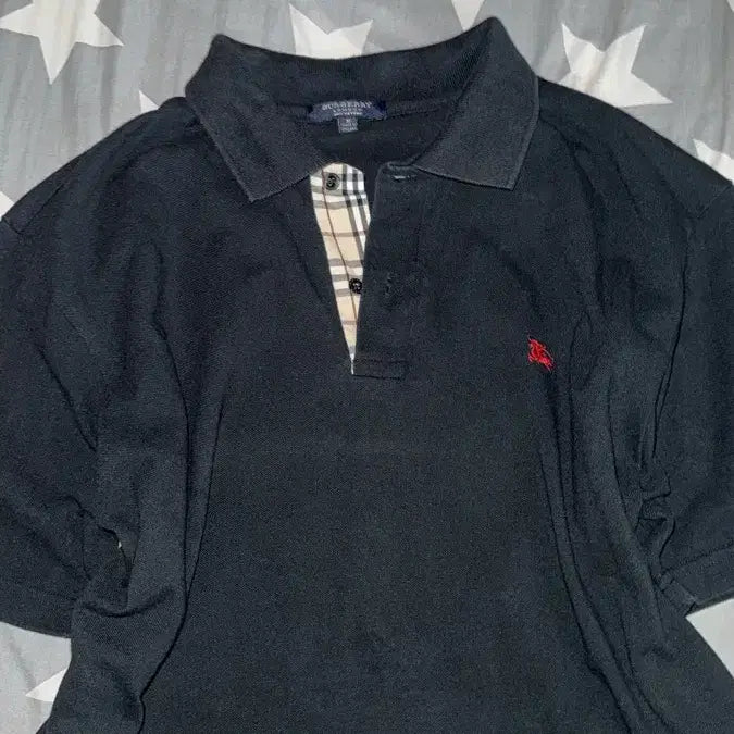 [BUNJANG] Burberry Black Short Sleeve Polo Shirt / 버버리 블랙 반팔 폴로티셔츠