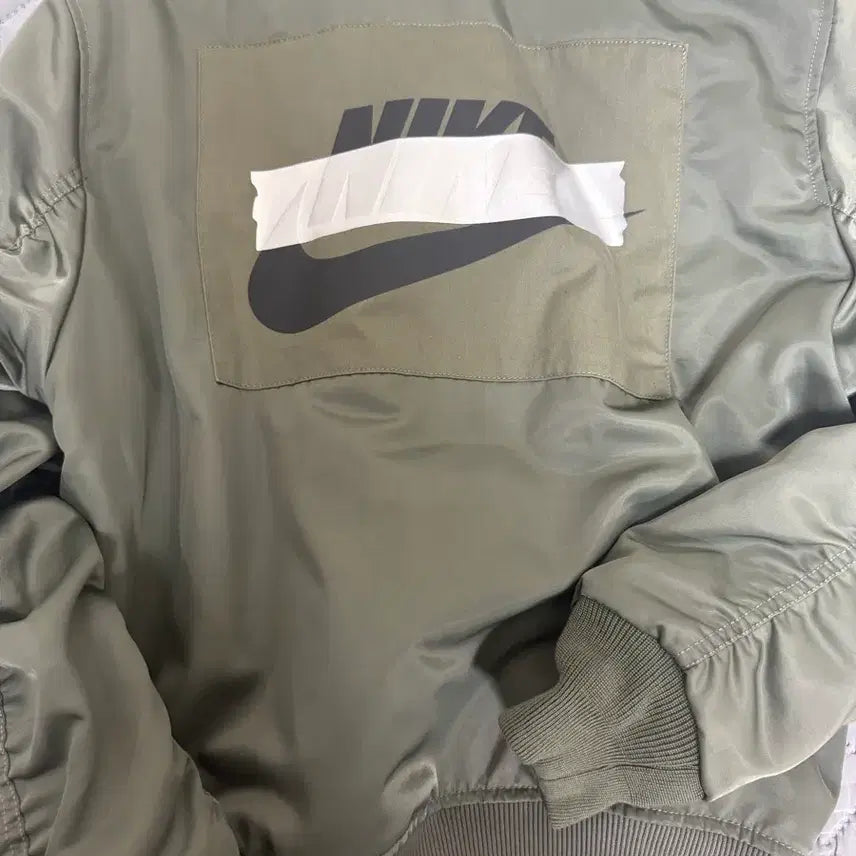 [BUNJANG] Nike NSW Funk MA-1 Bomber Jacket Khaki [M] / 나이키 NSW 펑크 MA-1 봄버 자켓 카키 [M]