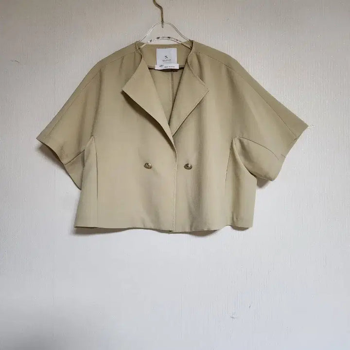 [BUNJANG] Solezia 2023 Oversized Cropped Jacket Summer Mustard Yellow / S솔레지아2023오버핏 크롭 자켓66썸머