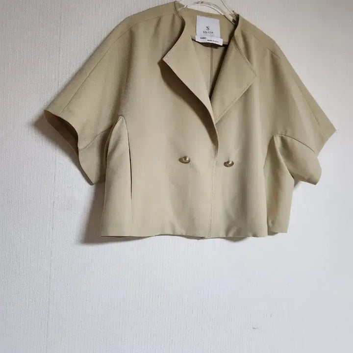 [BUNJANG] Solezia 2023 Oversized Cropped Jacket Summer Mustard Yellow / S솔레지아2023오버핏 크롭 자켓66썸머