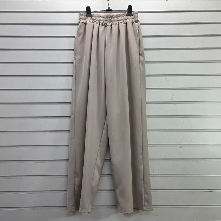 [BUNJANG] Bomalchagi Cheonsa Light Beige Wide Banding Pants / 봄/연베이지 와이드 밴딩바지/보물찾기천사