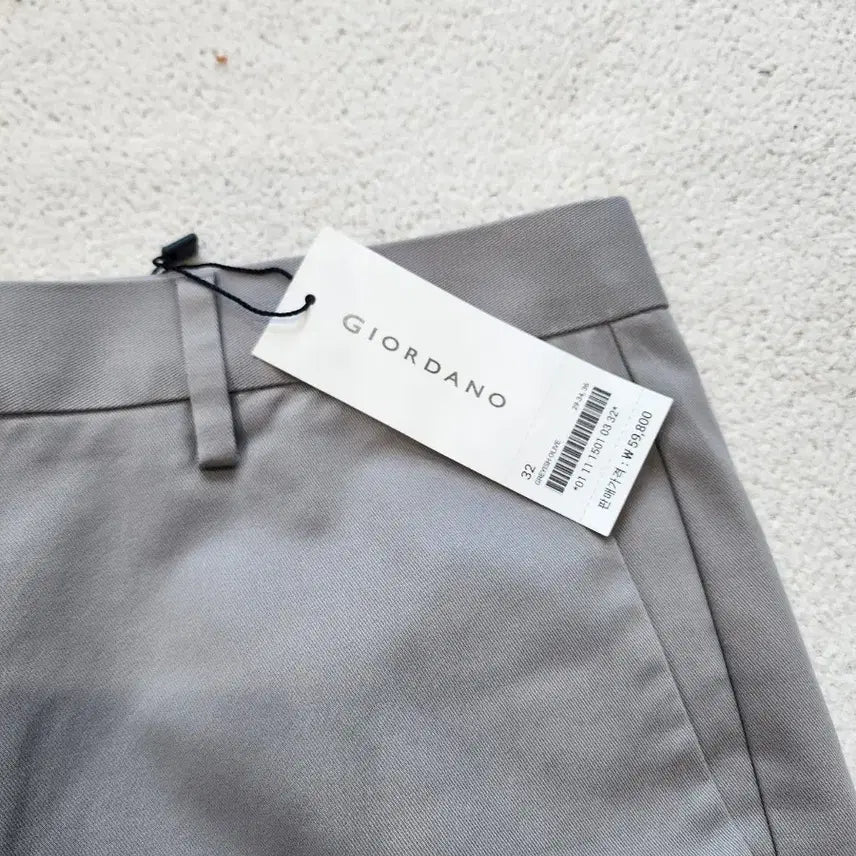 [BUNJANG] Giordano Grey Cotton Pants W32 / 지오다노 회색 면바지 W32