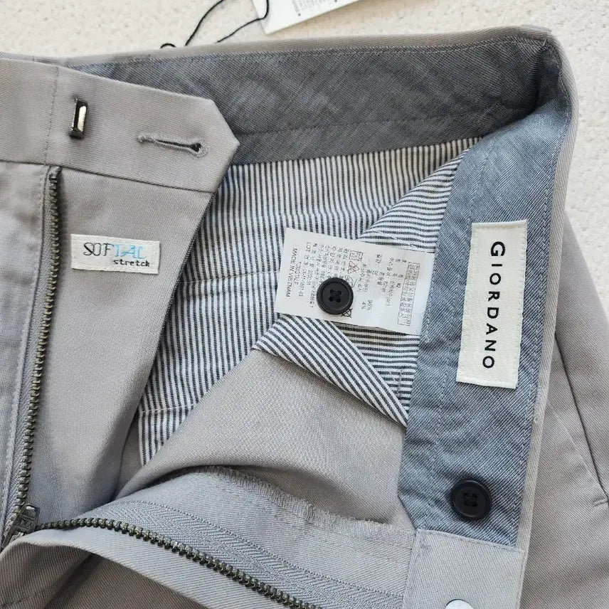 [BUNJANG] Giordano Grey Cotton Pants W32 / 지오다노 회색 면바지 W32