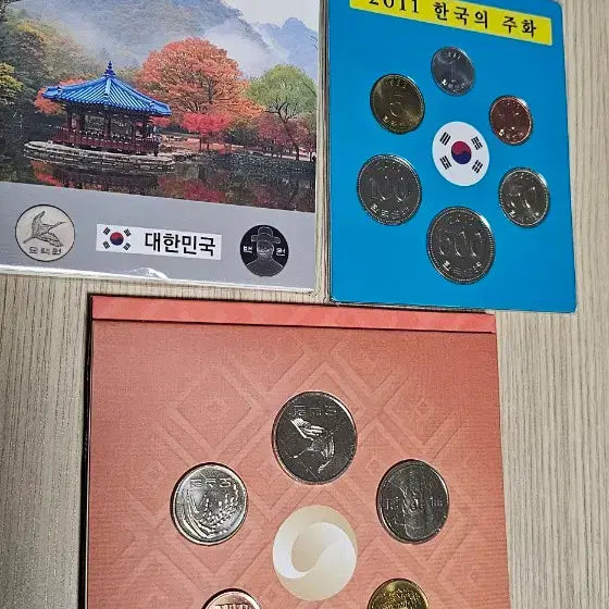 [BUNJANG] 2011 South Korea 3-Coin Set (Includes 50 Won Coin with Fogging) / 2011년 한국의 주화 3종 세트 일괄( 50원 안개현상 있음)