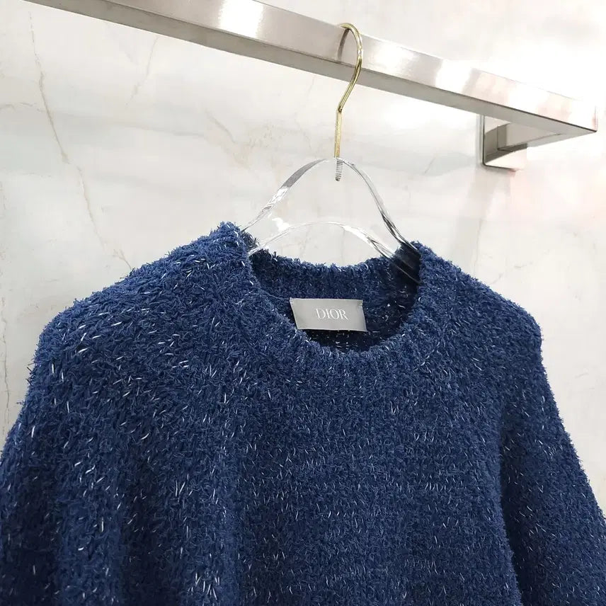 [BUNJANG] Dior Logo Heavy Cotton Knit Short Sleeve T-Shirt / M / 디올 로고 헤비 코튼 니트 반팔