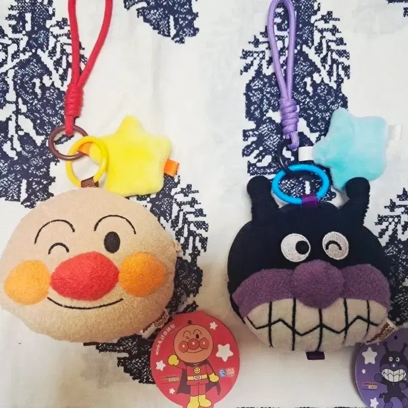 [BUNJANG] Anpanman Bacteria Man Coin Pouch Keychain / 호빵맨 세균맨 동전지갑 파우치 이어폰 인형 키링 앙팡맨 앙팡만