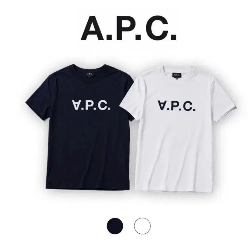 [BUNJANG] A.P.C. VPC Cotton T-Shirt Navy/White / A.P.C. V.P.C. 반팔 티셔츠 네이비/화이트