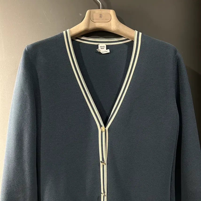 [BUNJANG] Hermes Silk Cashmere Cardigan / 에르메스 실크 캐시미어 가디건