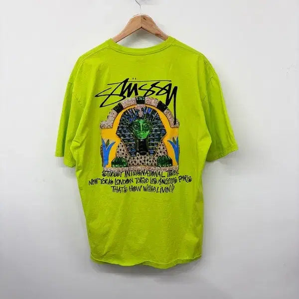 [BUNJANG] Stussy Sphinx Print Short Sleeve T-Shirt / 스투시 스핑크스 프린팅 반팔 티셔츠 PN9923