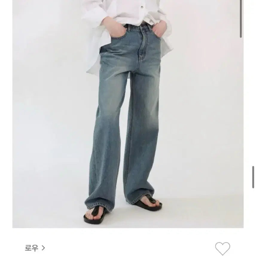 [BUNJANG] LEAU Loose Fit Straight Leg Jeans Vintage Blue Size S / 로우 leau 루즈핏 스트레이트 진 빈티지 블루 s사이즈