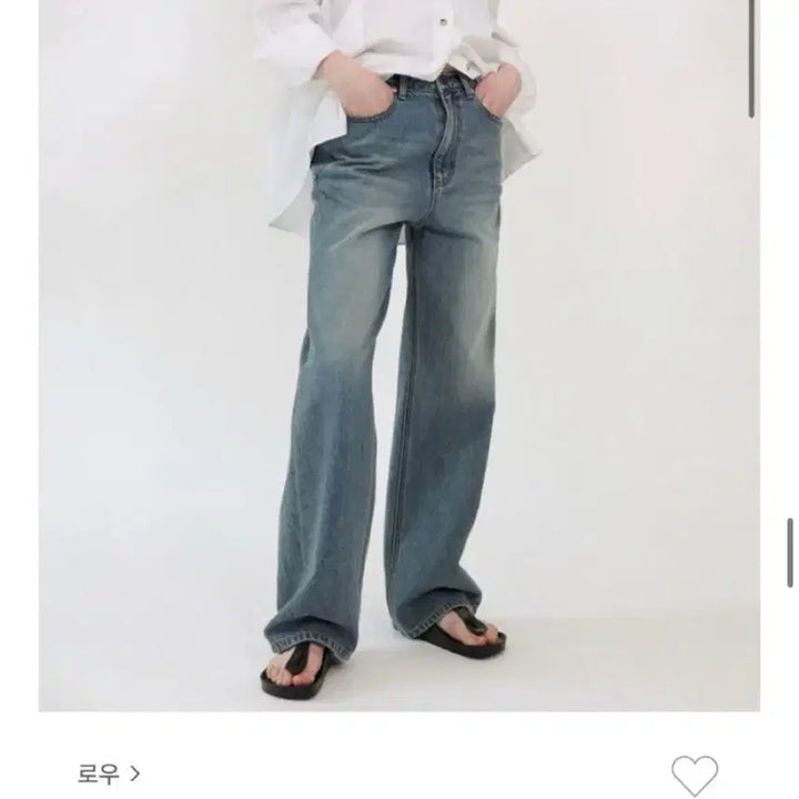 [BUNJANG] LEAU Loose Fit Straight Leg Jeans Vintage Blue Size S / 로우 leau 루즈핏 스트레이트 진 빈티지 블루 s사이즈