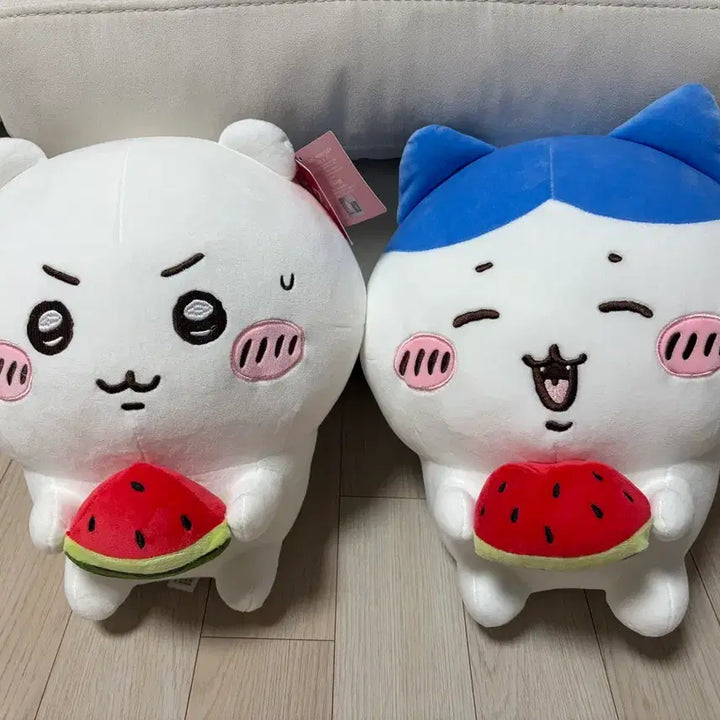 [BUNJANG] Chiikawa Hachiware Watermelon Plush Set / 치이카와, 하치와레 수박인형 일괄판매
