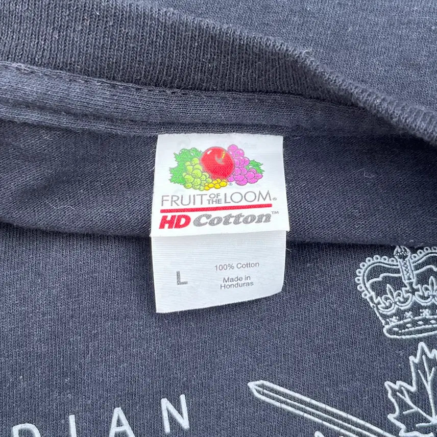 [BUNJANG] Canadian Army Black Short Sleeve T-Shirt / 캐나다 육군 검정색 반팔 티셔츠(실측확인)