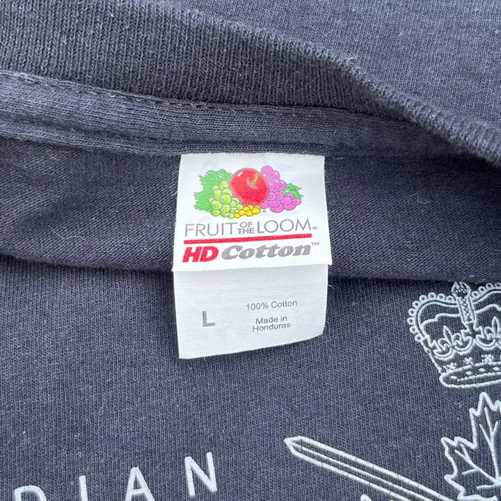 [BUNJANG] Canadian Army Black Short Sleeve T-Shirt / 캐나다 육군 검정색 반팔 티셔츠(실측확인)